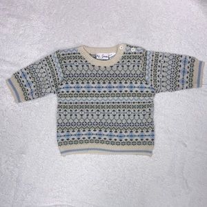 B.T. Kids vintage acrylic knit sweater 3/6m